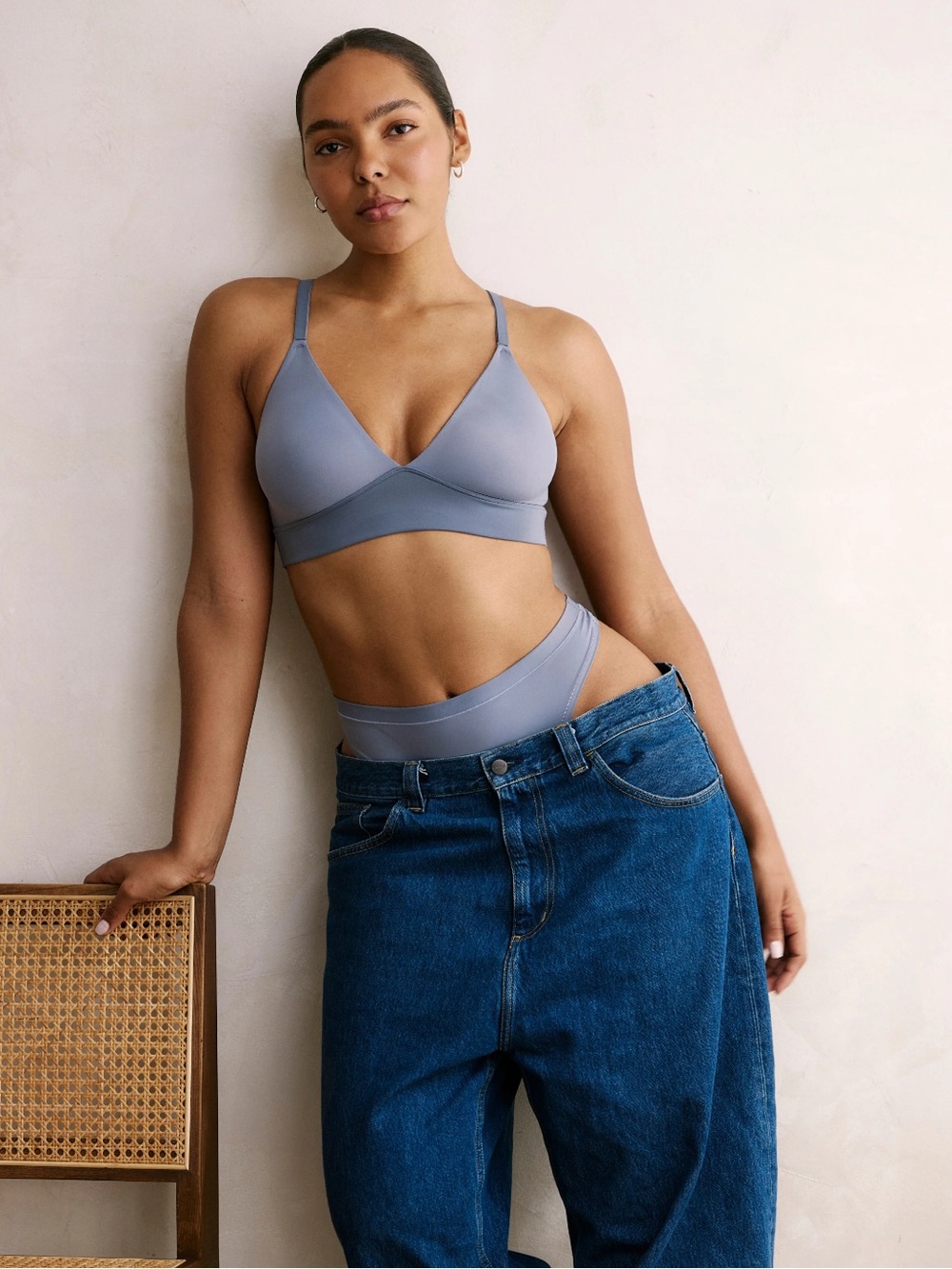 Harper Wilde Bliss Triangle Bralette, Steel, M